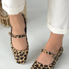 Linni Leopar Süet Babet Ayakkabı