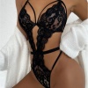 Şık Siyah Dantelli Babydoll Gecelik Brf1297