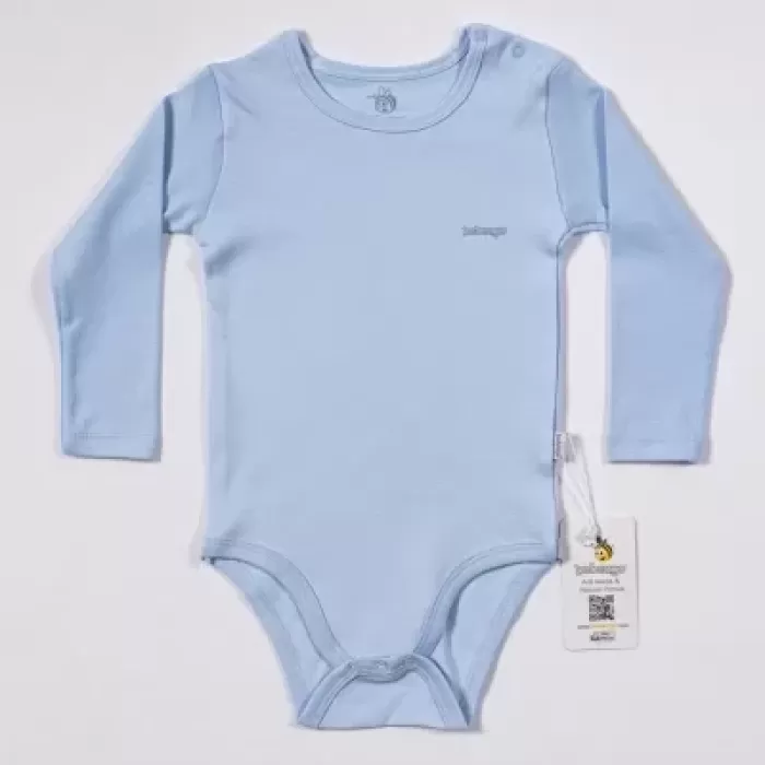 Basic Uzun Kol Yaş Body Mavi