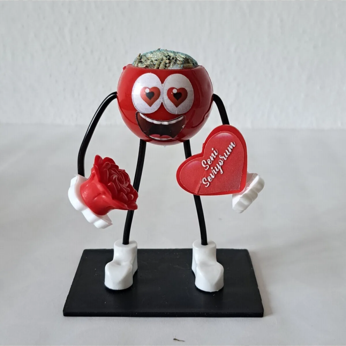 Anneler Öğretmenler Sevgililer Günü Mini Kalp Çimoji