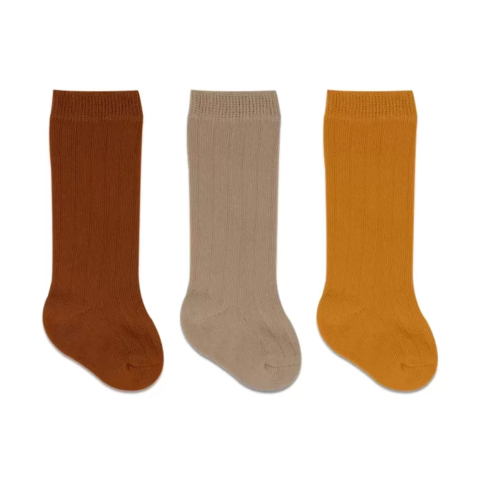Bistyle Derby Dizaltı Çorap 3lü Bs40101 Hardal Bej Kremit
