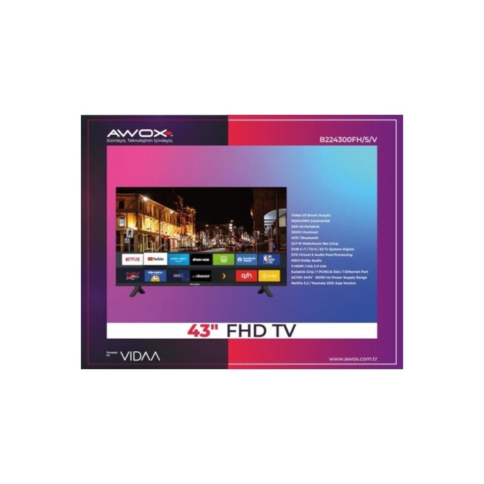 B224300fh/s/v Full Hd Çerçevesiz (fhd) Tv
