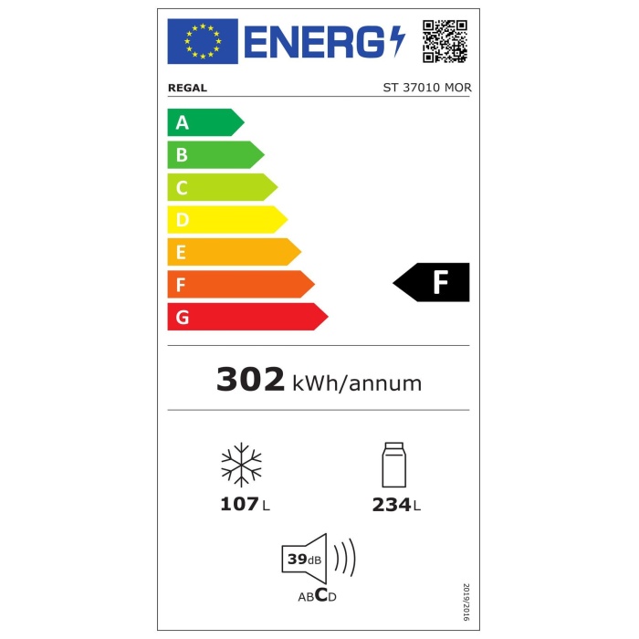 St 37010 Mor 340 Lt Statik Buzdolabı