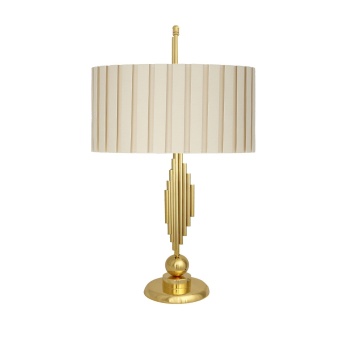 Marche Mka-001 Gold Kaplama Metal Abajur - Kırma Krem