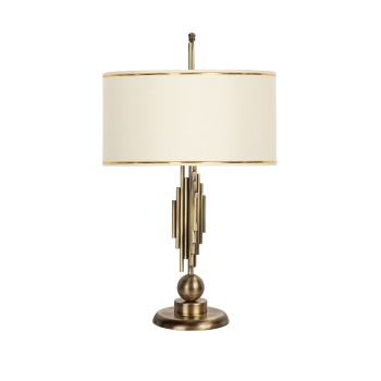 Marche Mka-01 Eskitme Mat Gold Metal Abajur - Gold Krem