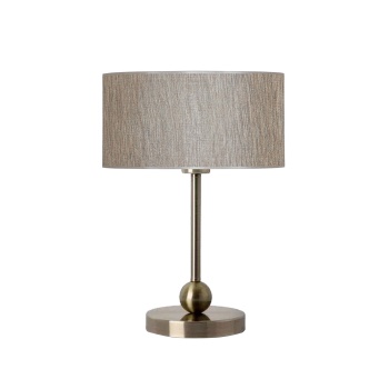 Sphere Eskitme Kaplama Metal Abajur - Gri Yaldızlı