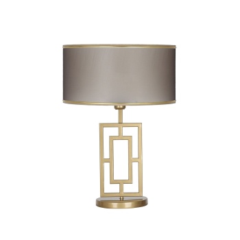 Puglia Eskitme Mat Gold Metal Abajur - Gold Orego