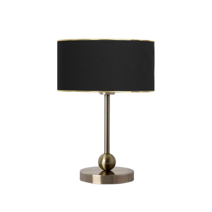 Sphere Eskitme Kaplama Metal Abajur - Gold Siyah