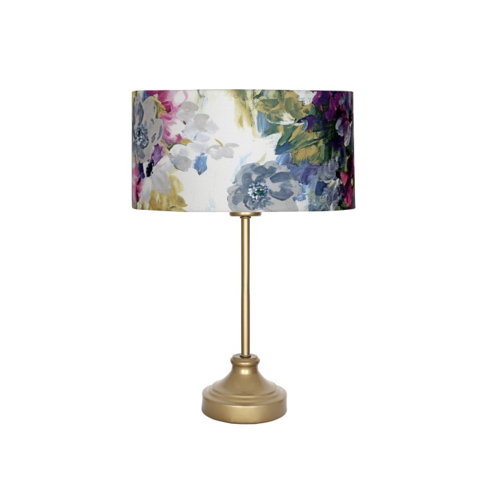 Onze Eskitme Mat Gold Metal Abajur, Masa Lambası - Gül