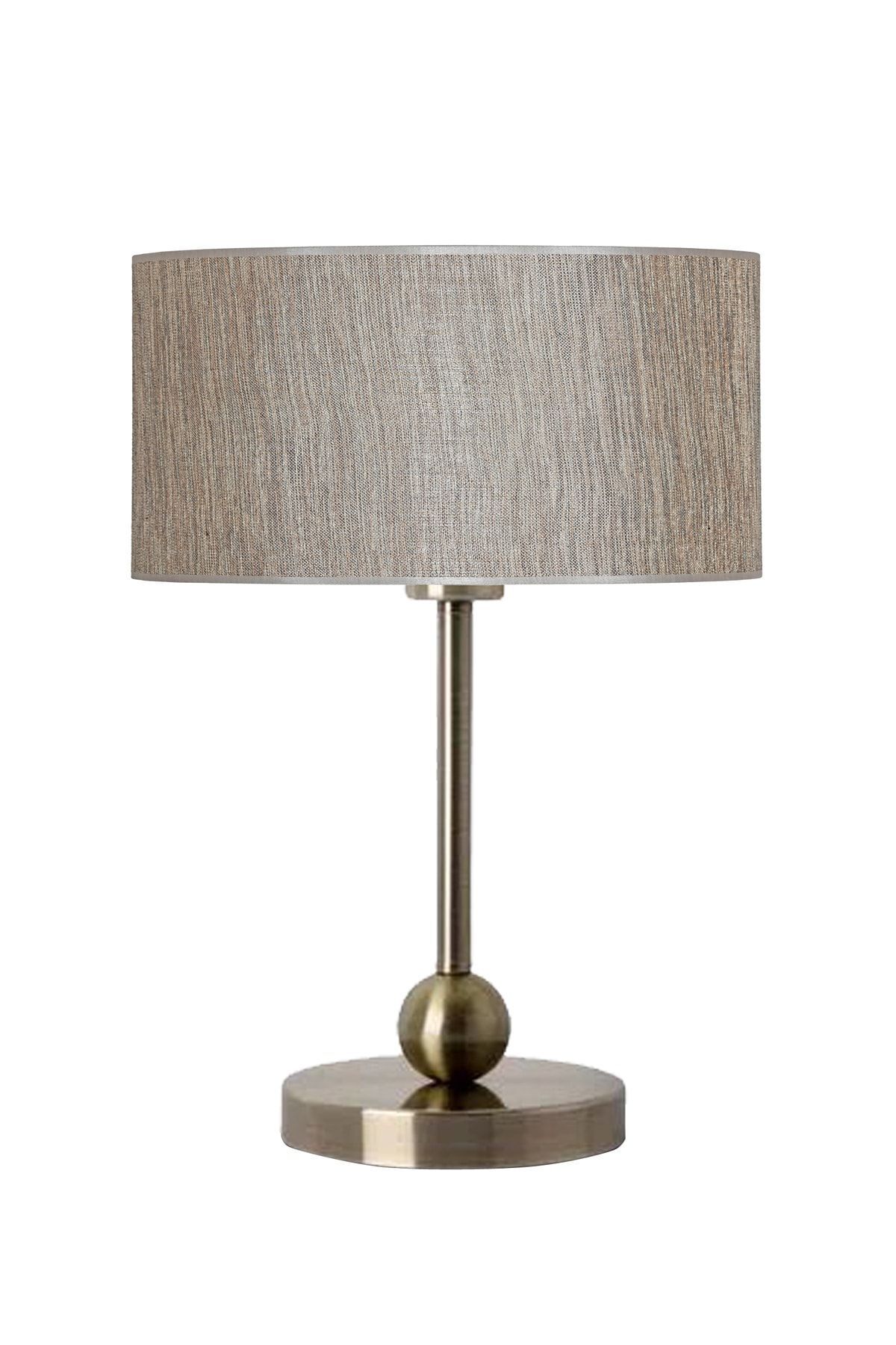 Sphere Eskitme Kaplama Metal Abajur - Gri Yaldızlı