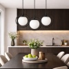 HALO Modern Üçlü Sarkıt Lamba | Opal Cam Küreli, Ayarlanabilir Yükseklik