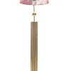 Odeon Gold Kaplama Küre Detaylı Metal Çubuk Lambader - Redmixed
