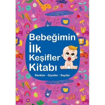 Bebeğimin İlk Keşifler Kitabı Mor - Renkler - Giysiler - Sayılar