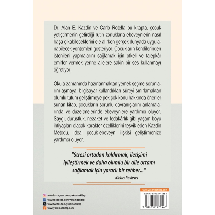 Ebeveynlik Sorunlarına Kazdin Metoduyla Bilimsel Cevaplar