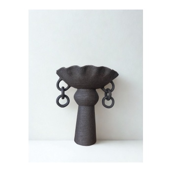 Ruffle Dekoratif Obje - El Yapımı Seramik Dekorasyon - Seramik