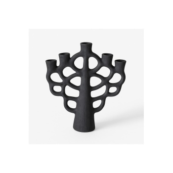 KAIN Ağaç Desenli Şamdan - El Yapımı Mumluk - Seramik