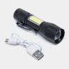 Ultra Güçlü 2500 Lumen 5w Cob Led Usb Şarjlı El Feneri Avcılık,kamp Feneri Deprem Çantalık Fener
