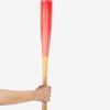 Beyzbol Sopası 61 Cm Dişbudak Ağacından Kırılmaz Bezbol Sopası Kırmızı