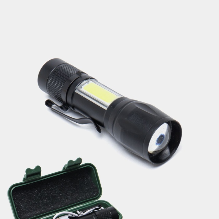 Ultra Güçlü 2500 Lumen 5w Cob Led Usb Şarjlı El Feneri Avcılık,kamp Feneri Deprem Çantalık Fener