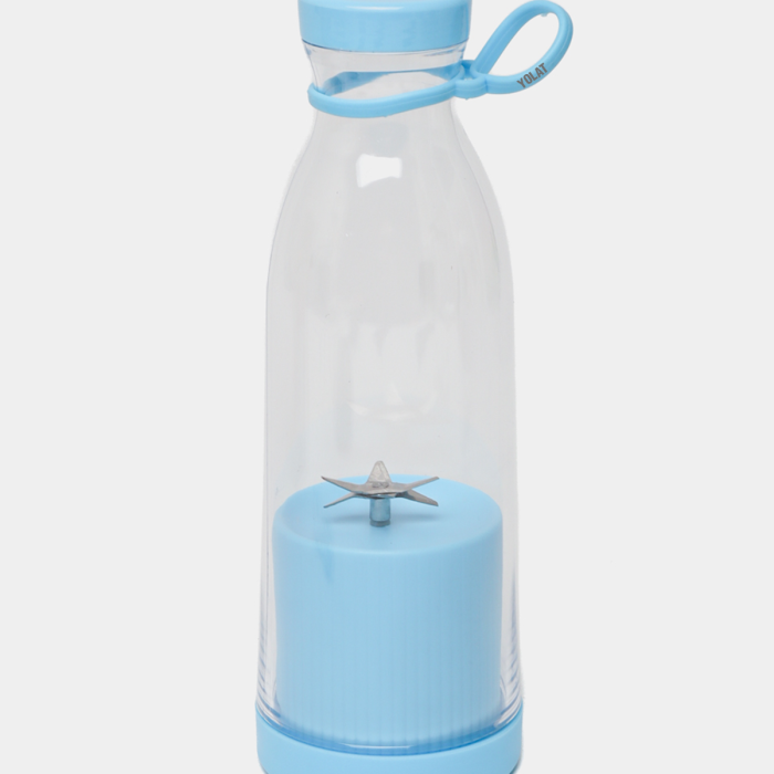 Mavi Renk Orijinal Taşınabilir Şarjlı El Blenderi 6 Ninja Bıçaklı