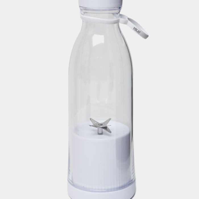 Beyaz Renk Orijinal Taşınabilir Şarjlı El Blenderi 6 Ninja Bıçaklı