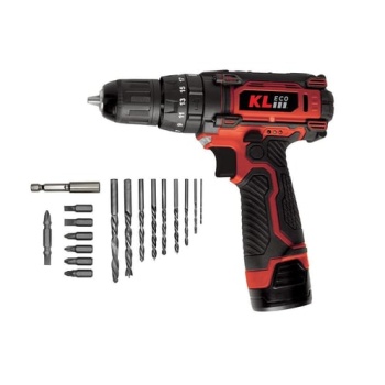KL ECO KE2220DM-DB 12 Volt 2.0 Amper Şarjlı Darbeli Vidalama / Matkap Çift Akülü ve Çantalı