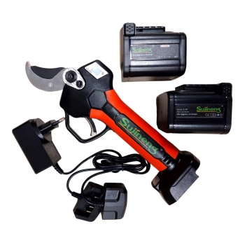 SUJİNENG E-40 AKÜLÜ LED GÖSTERGELİ BUDAMA MAKASI 40MM 3 AKÜLÜ