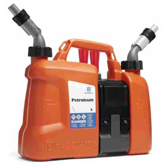 HUSQVARNA BENZİN VE YAĞ BİDONU LÜX 5LT BENZİN/2,5LT YAĞ AVADANLIK BÖLMELİ