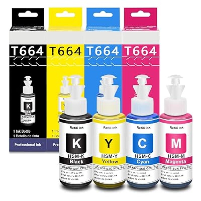 EPSON MUADİL MÜREKKEP T664 (70 ML).Renk Seçenekli