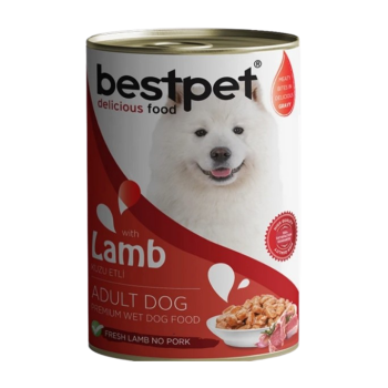 Bestpet Yetişkin Köpek Kuzu Yaş Mama 400gr x24