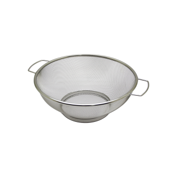 24CM METAL KULPLU ÇELİK İNCE TEL SEPET SÜZGEÇ (4434)
