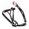 Euro Dog Köpek Uzatma Tasması ve Göğüs Tasması Takımı Siyah 26 Mm 120 Cm