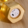 Led Işıklı Sevimli Kaktüs Dekoratif Masa Lambası Mini Biblo Gece Lambası Gold (4434)