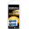 DURACELL 675 İŞİTME CİHAZ KULAK PİLİ 6 PARÇA  1 KUTU (4434)