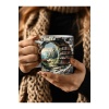 Kitaplık Kütüphane Baskılı 3D Tasarım Seramik Kupa Mug - Hediyelik Kupa Bardak