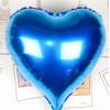 Kalp Uçan Balon Folyo Mavi 80 cm 32 inç (4434)