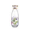 İnek Tasarımlı Sevimli Cam Suluk - Süt Şişesi 1000 ML (290290)