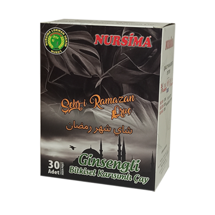 Ginsengli Şehr-i Ramazan Bitkisel Karışımlı Çay 30 lu Süzen Poşet
