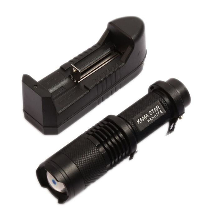 Şarjlı Mini Led El Feneri Cree Led 2300 Lumens (4434)