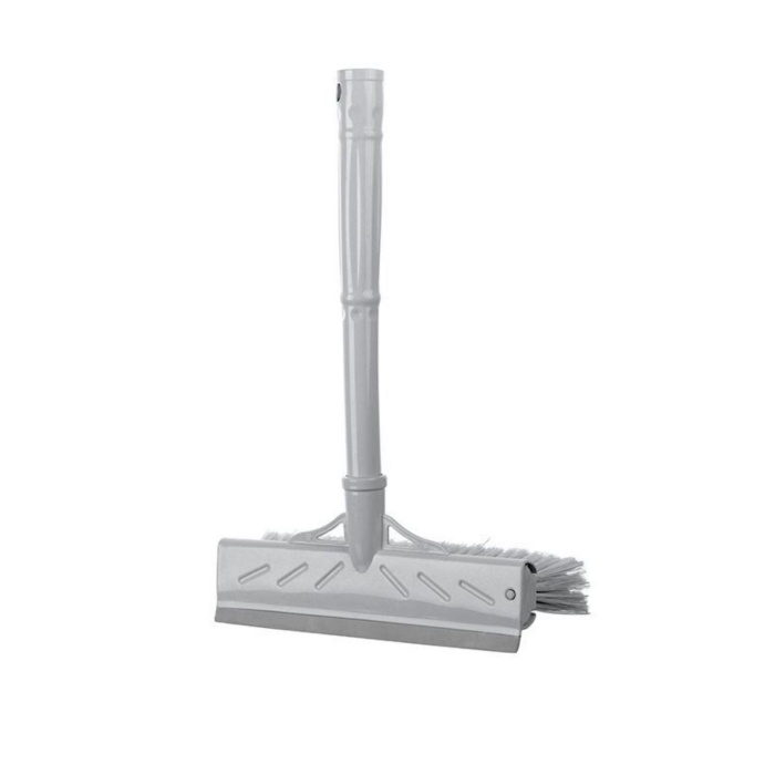 Çok Amaçlı 22 Cm Fırçalı ve Silikon Çekçekli Ev Araba Cam Temizleyici Fırça (4434)