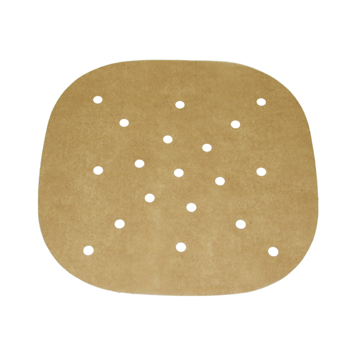 AİR FRYER 50  PARÇA  - DÜZ KAĞIT DELİKLİ - KARE OVAL KÖŞELİ - 20CM PİŞİRME KALIBI (4434)