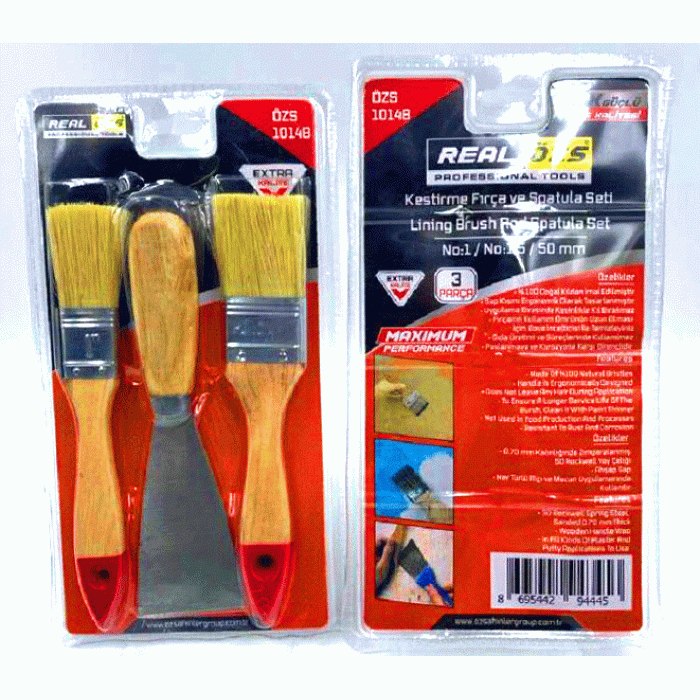 3 PARÇA  SPATULA50MM- KESTİRME FIRÇANO-1-1.5SETİ (4434)