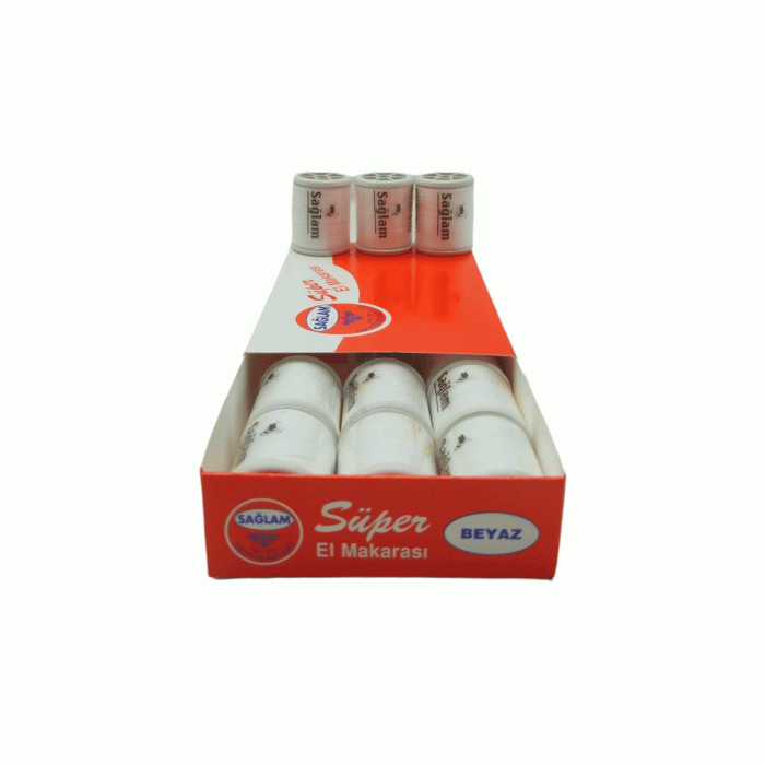 DİKİŞ İPLİK 900 MT 6 PARÇA  BEYAZ (4434)