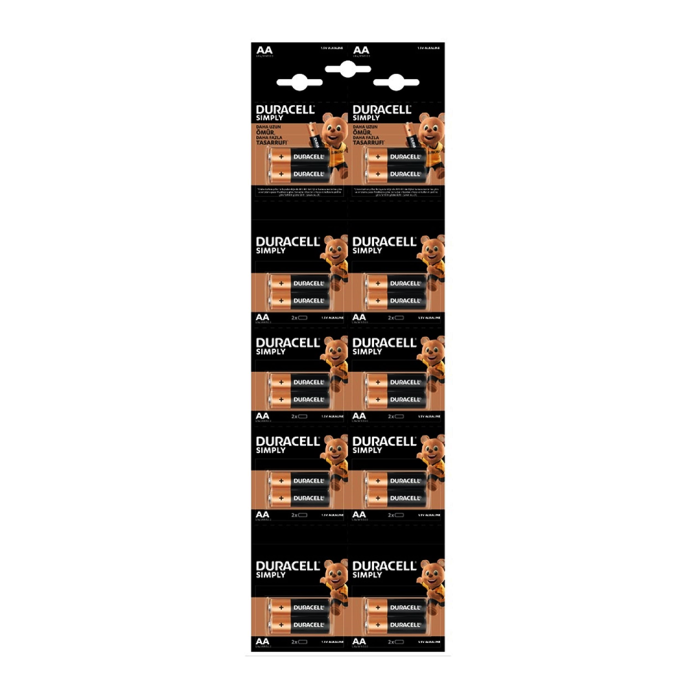 DURACELL KALEM PİL ALKALİN 20 PARÇA (4434)