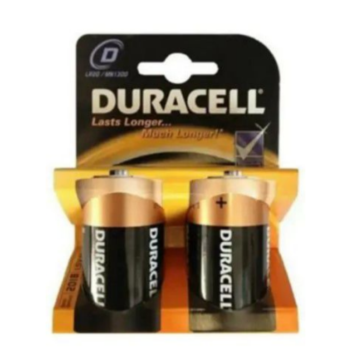 DURACELL LR20 D BÜYÜK  PİL 2Lİ KART (4434)