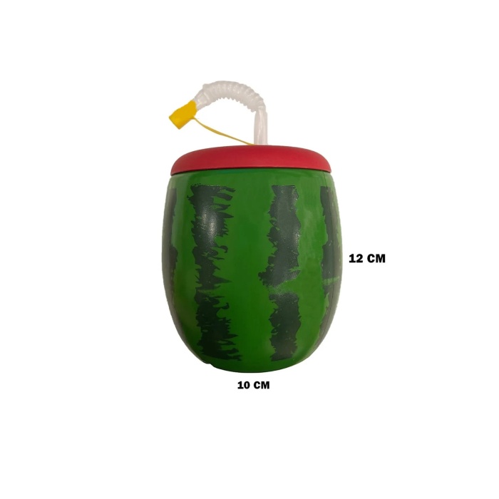 Karpuz Tasarımlı Pipetli Suluk 900 ML (290290)
