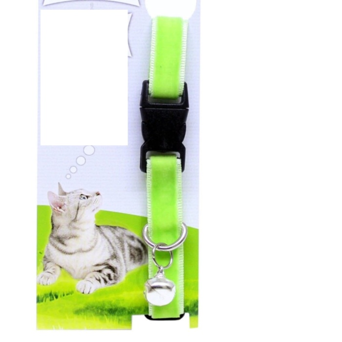 Kadife Dokulu Ayarlanabilir Çıngıraklı Kedi Tasması (290290)