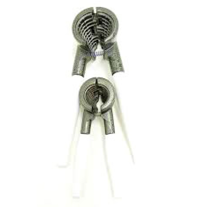 2 PARÇA  SET METAL FINDIK - CEVİZ KIRACAK BEYAZ SAPLI (4434)