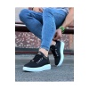 WG047 Beyaz Mavi Erkek Casual Ayakkabı