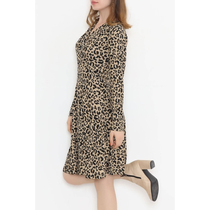 Süet Elbise Leopar - 12088.1234.